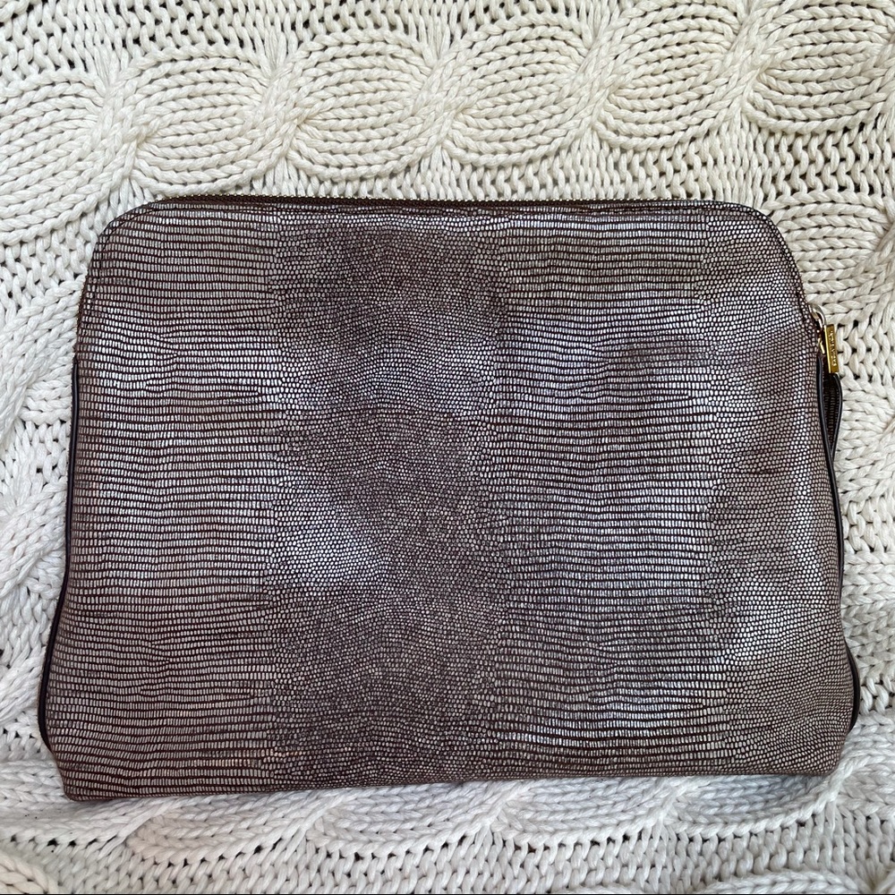 India Hicks Insider Clutch- Animal Print Gecko New